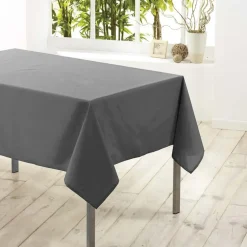 Wicotex Tafelkleed donkergrijs - polyester - 140 x 200 cm - tafelkleden