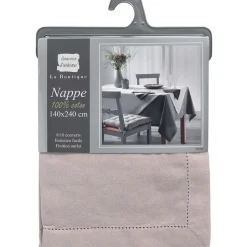 Wicotex Tafelkleed/tafellaken - taupe - 140 x 240 cm - katoen stof Discount