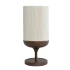Light & Living Tafellamp Dania - Crème/Bruin - Ø22.5x50cm