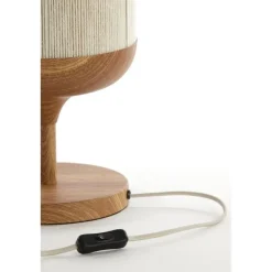 Light & Living Tafellamp Dania - Crème/Naturel - Ø22.5x50cm Sale