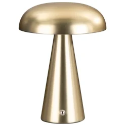 Leen Bakker Tafellamp Eljereau - goud - Ø14 x 20,5 cm Clearance