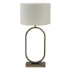 Light & Living Tafellamp Jamiri/Livigno - Ant, Brons/Naturel - Ø30x67cm Outlet