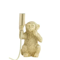 Light & Living Tafellamp Monkey - Goud - 13x12,5x23,5cm Clearance