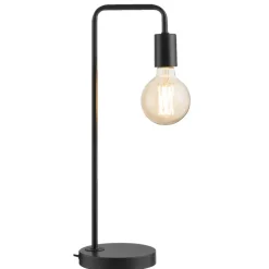 Leen Bakker Tafellamp Praag - zwart - 49,5x15x19 cm