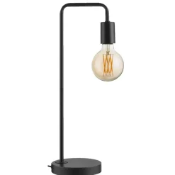 Leen Bakker Tafellamp Praag - zwart - 49,5x15x19 cm