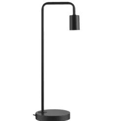 Leen Bakker Tafellamp Praag - zwart - 49,5x15x19 cm