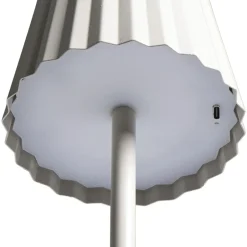 Leen Bakker Tafellamp Scotti offwhite USB LED Discount