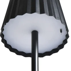 Leen Bakker Tafellamp Scotti zwart USB LED Hot