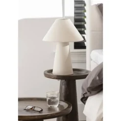 Leen Bakker Tafellamp Skye - beige - Ø30 x 40 cm