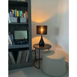 Light & Living Tafellamp Svante - Zwart - Ø28cm Best
