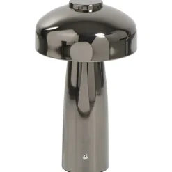 Leen Bakker Tafellamp Tinn antraciet USB - 25,5x15x15 cm Clearance