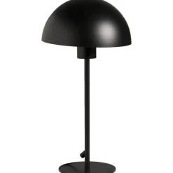 Leen Bakker Tafellamp Yuki - mat zwart metaal - E27 - 39xØ20 cm Online