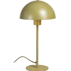 Leen Bakker Tafellamp Yuki E27 - groen metaal - 39xØ20 cm