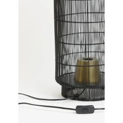 Light & Living Tafellamp/Lantaarn GRUARO - Draad Zwart-Antiek-Brons New