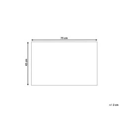 Beliani TANDYKUL - Deurmat - Natuurlijk/Zwart - 45 x 75 cm - Polyester Outlet