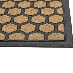 Beliani TANDYKUL - Deurmat - Natuurlijk/Zwart - 45 x 75 cm - Polyester Outlet