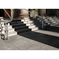 IVOL Tapijt loper Torrance - Breedte 200 cm - 2 mm dik - Zwart Hot