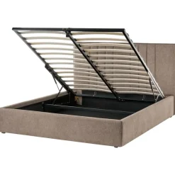 Leen Bakker TARASCON - Tweepersoonsbed - Taupe - 140 x 200 cm - Stof Discount