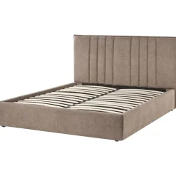 Leen Bakker TARASCON - Tweepersoonsbed - Taupe - 140 x 200 cm - Stof Discount