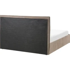 Leen Bakker TARASCON - Tweepersoonsbed - Taupe - 140 x 200 cm - Stof Discount