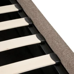 Leen Bakker TARASCON - Tweepersoonsbed - Taupe - 140 x 200 cm - Stof Discount