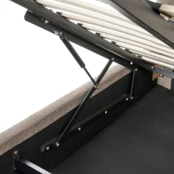 Leen Bakker TARASCON - Tweepersoonsbed - Taupe - 140 x 200 cm - Stof Discount