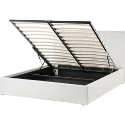 Leen Bakker TARASCON - Tweepersoonsbed - Lichtbeige - 140 x 200 cm - Stof Hot