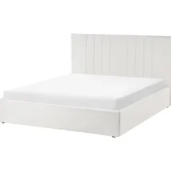 Leen Bakker TARASCON - Tweepersoonsbed - Lichtbeige - 140 x 200 cm - Stof Hot