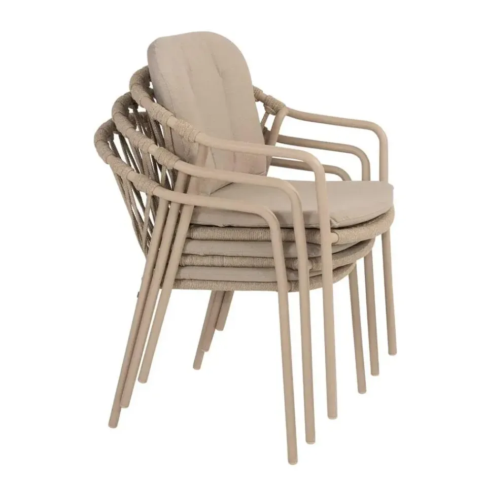 Taste by 4-Seasons Outdoor Taste by 4 Seasons Manitoba stapelbare tuinstoel - latte Sale