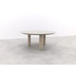 4-Seasons Outdoor Taste Donato low dining tuintafel Ø160 cm. - Latte Hot