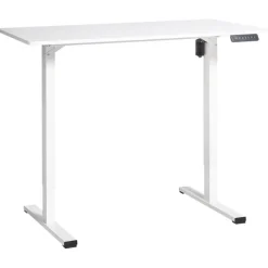 Beliani TAVARES - Elektrisch verstelbaar bureau - Wit - Vezelplaat Online