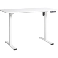 Beliani TAVARES - Elektrisch verstelbaar bureau - Wit - Vezelplaat Online