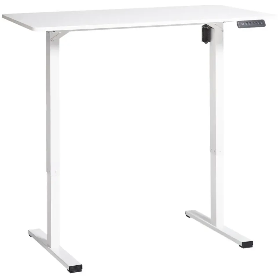 Beliani TAVARES - Elektrisch verstelbaar bureau - Wit - Vezelplaat Online