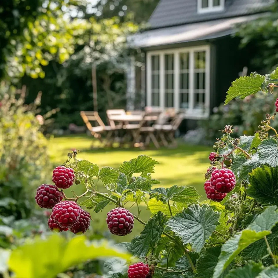 Plant in a Box Taybessenplant - Set van 3 - Rubus 'Tayberry' - Hoogte 25-40cm - ⌀9cm Sale