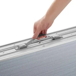 tectake - Aluminium campingtafel Jumbo met draaggreep 180x70x70cm, Zilver Outlet