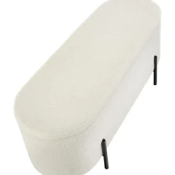 tectake - Bank met opbergruimte Lanja, gestoffeerd, bouclé-stof en opbergruimte Outlet