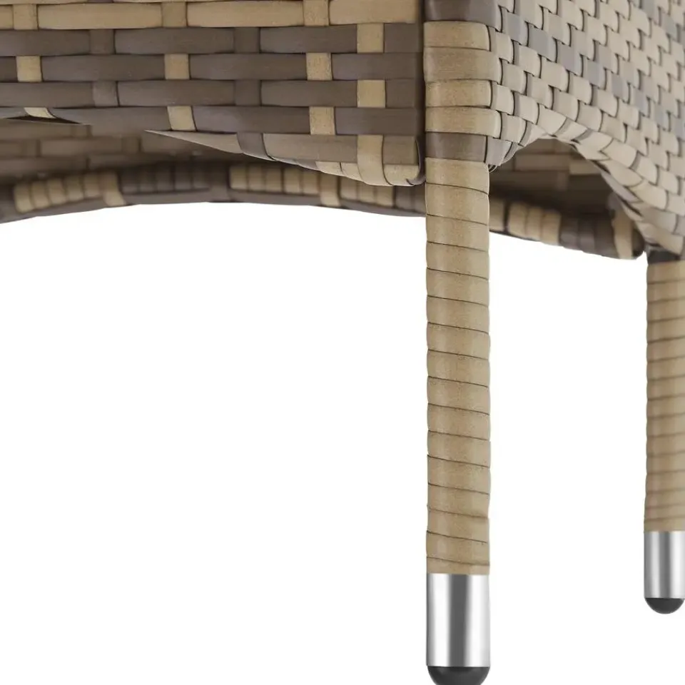 tectake - bistroset Luzern - wicker - natuurkleur New