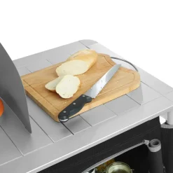 tectake - Campingkeuken 116x52x107cm, Zwart Outlet