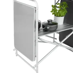 tectake - Campingkeuken 172x52x104cm, Grijs Sale