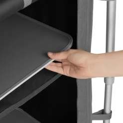 tectake - Campingkeuken 76x53,5x107cm, Grijs Sale