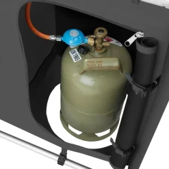 tectake - Campingkeuken 116x52x107cm, Grijs New