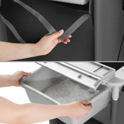 tectake - Campingkeuken 116x52x107cm, Grijs New