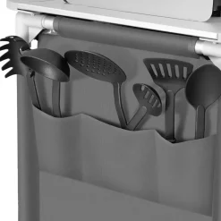 tectake - Campingkeuken 116x52x107cm, Grijs New