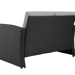 tectake - loungeset - wicker - zwart grijs Hot