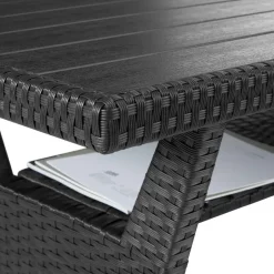 tectake - loungeset Catania - wicker - zwart New