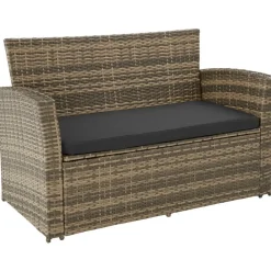 tectake - loungeset Modena - wicker - natuurkleur Best