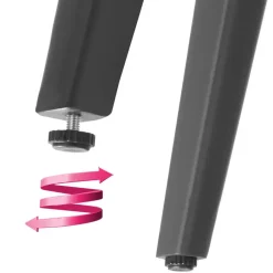 tectake - Stoel Lugano in rope-design met aluminium frame, Antraciet Online