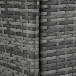 tectake - tuinset 8 stoelen en tafel - wicker - grijs Clearance