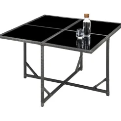 tectake - tuinset Bilbao - wicker - incl. beschermhoes - grijs Best