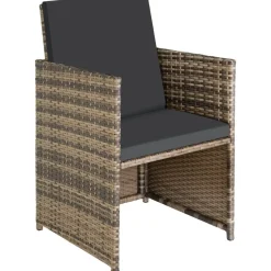 tectake - tuinset Malaga - wicker - natuurkleur Discount